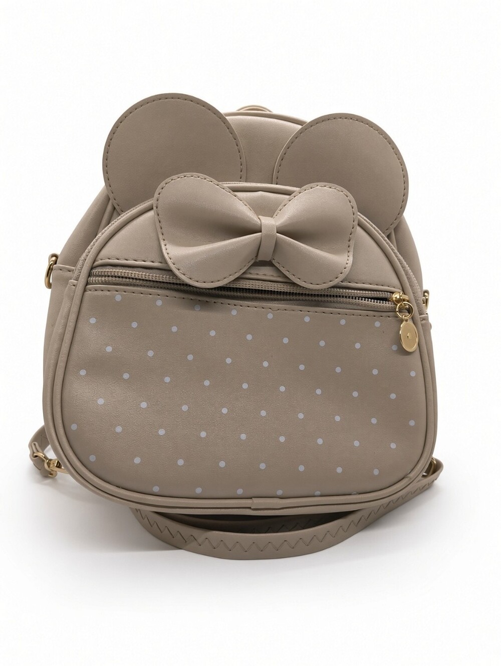 Mini Bow Accent Crossbody Bag - Taupe